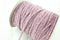 Heather Pink and Gray Brushed Rib Sweater Knit Trim Spaghetti Straps Hollow Tube Tubular Trim 10 yards